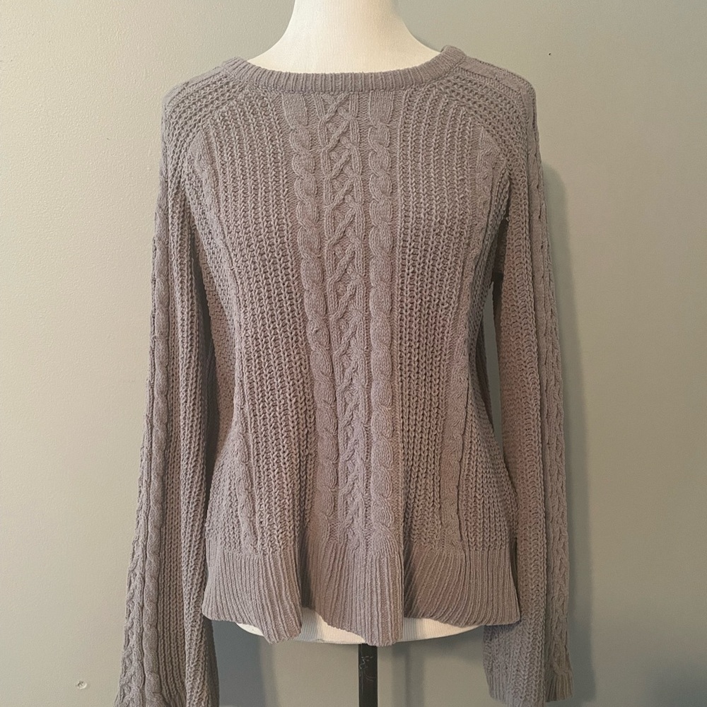 Marled Grey Knitted Sweater